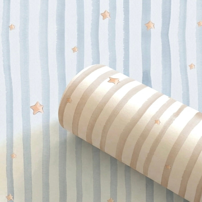 PAPEL PINTADO | Rayas & Estrellas acuarela