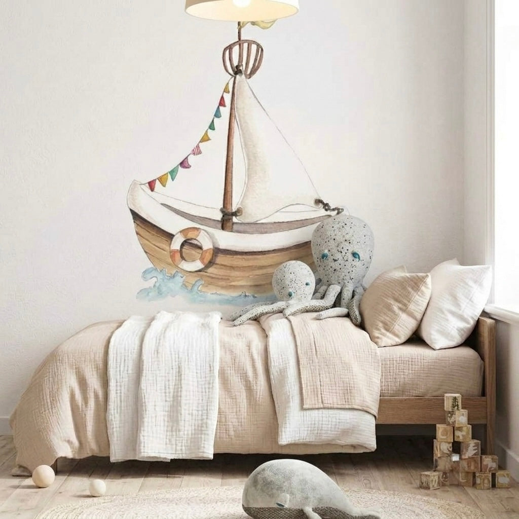 Vinyl Headboard LITTLE BOAT