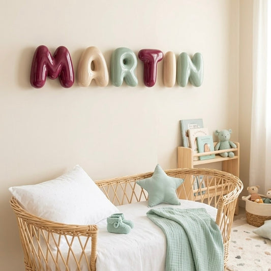 LETRAS BURBUJA | PINTADAS A MANO