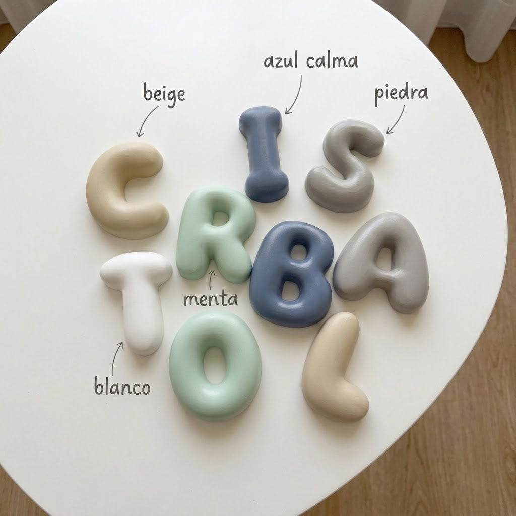 LETRAS BURBUJA | PINTADAS A MANO
