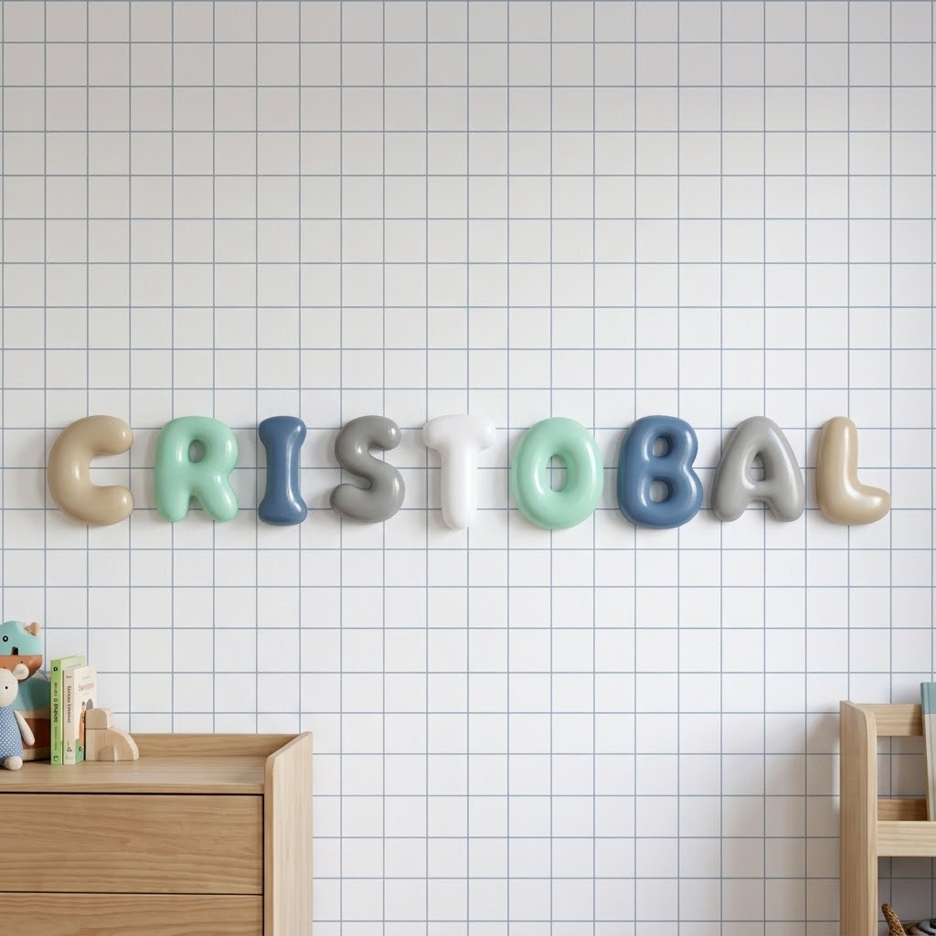 LETRAS BURBUJA | PINTADAS A MANO