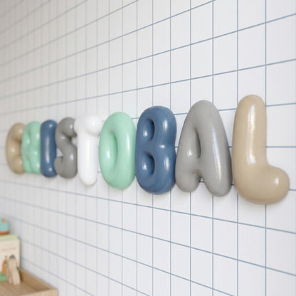 LETRAS BURBUJA | PINTADAS A MANO