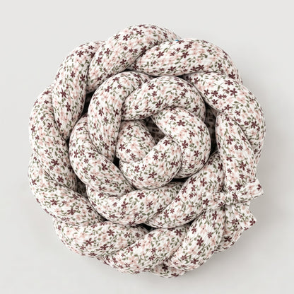 TRENZA PROTECTORA CUNA & CAMA | Muselina Flor FOREST