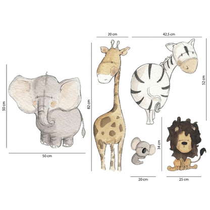 Vinil decorativo para crianças Madagascar