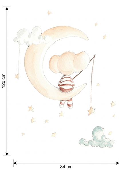 VINILO INFANTIL I OSITO PESCANDO SUEÑOS
