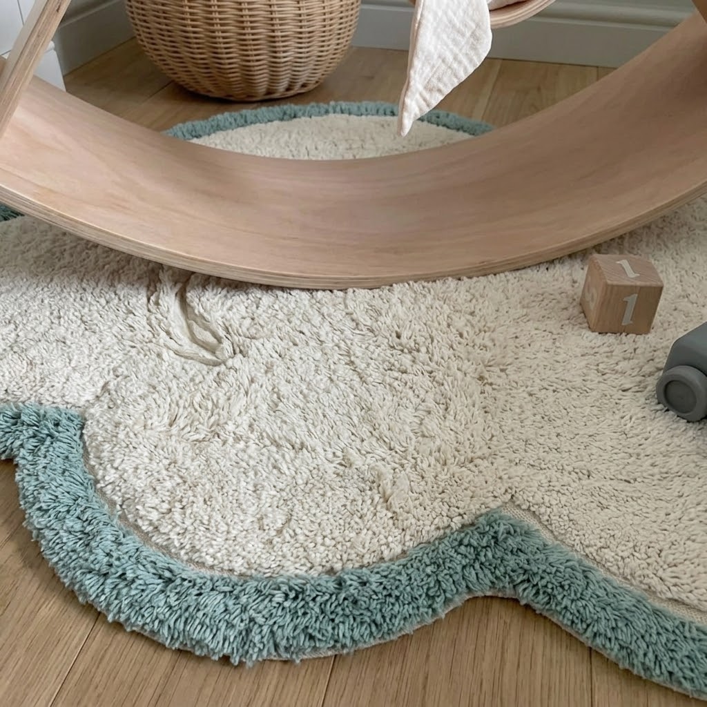 Tapete infantil de 110 cm de pérola