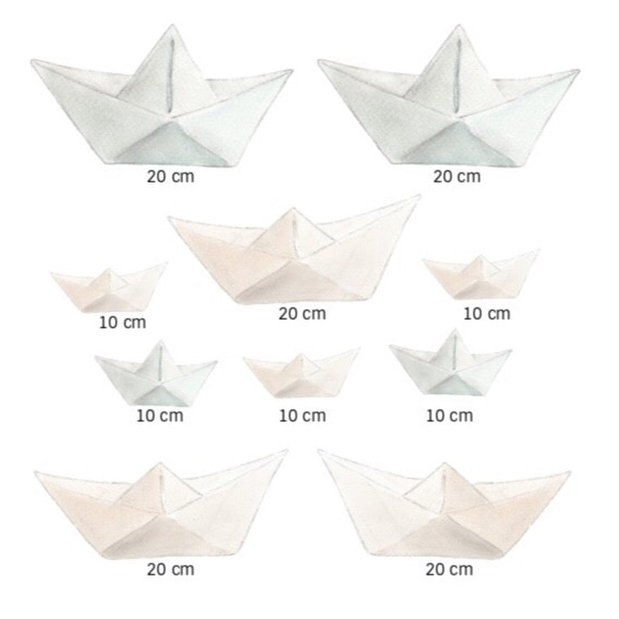 Pack de 10 Vinilos Decorativos (Barquitos de Papel) | Sueños de Cigüeña