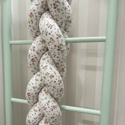 Trenza chichonera protectora para cuna y cama a medida - Confección artesanal