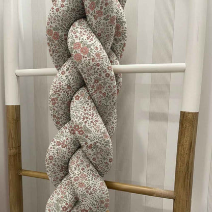 Trenza chichonera protectora para cuna y cama a medida - Confección artesanal