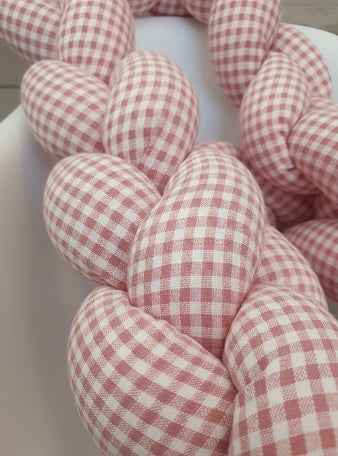 Trenza chichonera protectora para cuna y cama a medida - Confección artesanal