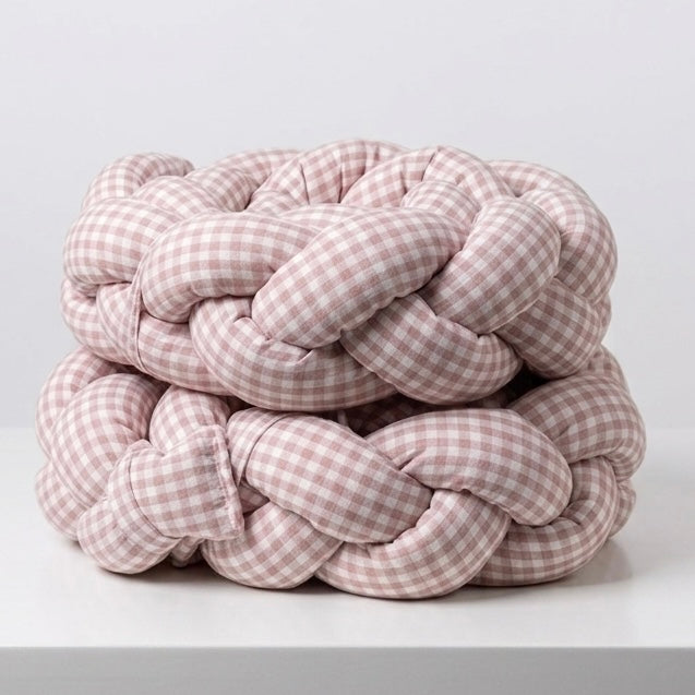 TRENZA PROTECTORA CUNA & CAMA | Vichy Rosa