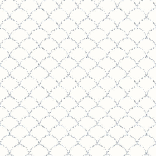 Papel pintado infantil Escama marfil