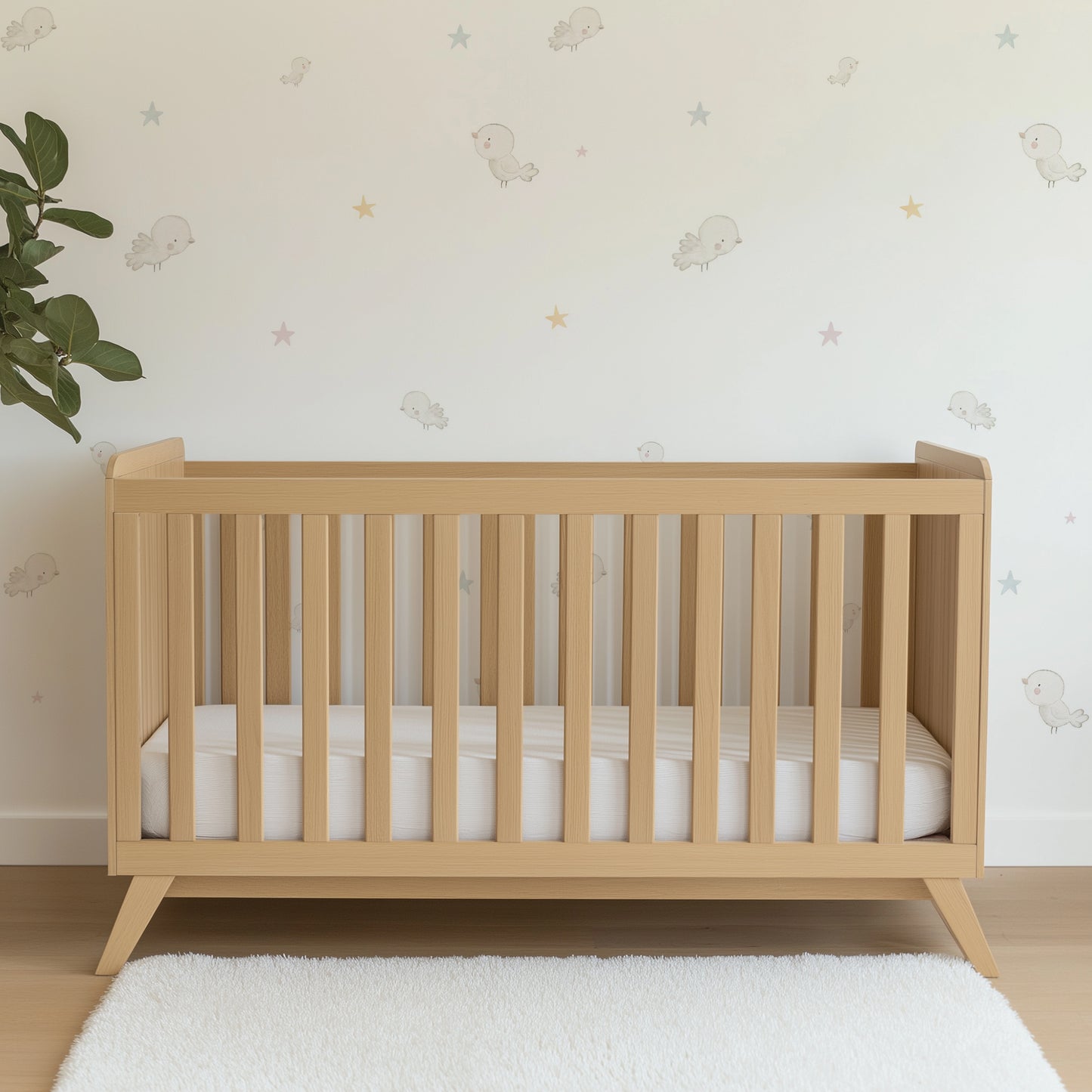 Papel Pintado Infantil Pajaritos y Estrellas