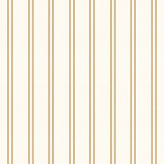 Papel pintado infantil Rayas Azucaradas ocre