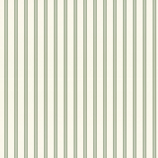 Papel pintado infantil Rayas Lino verde