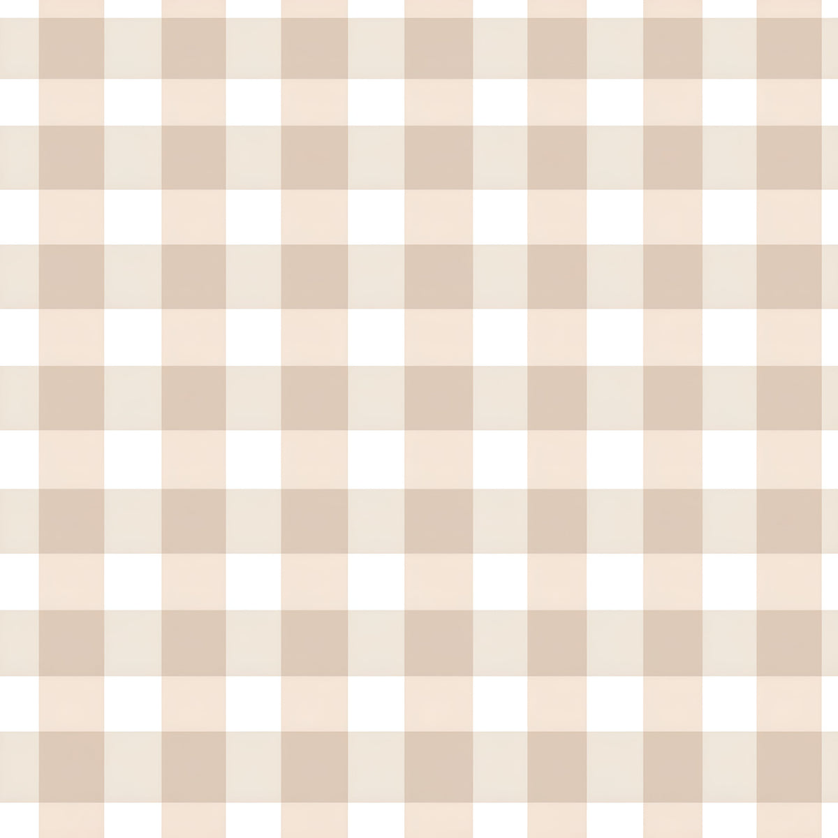 Papel pintado infantil Vichy Clásico camel