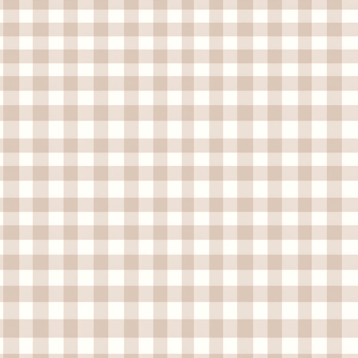Papel pintado infantil Vichy Clásico beige mini