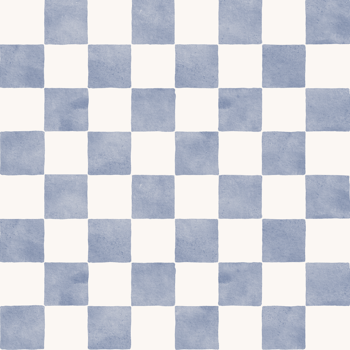 Papel pintado infantil Damas Acuarela Colores color azul índigo