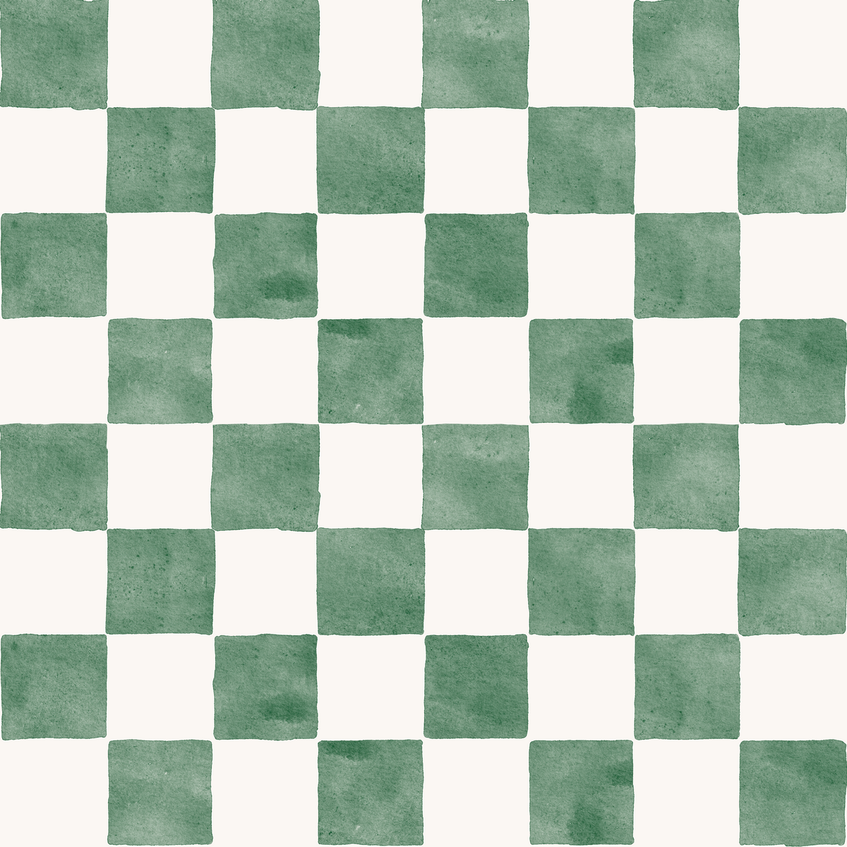 Papel pintado infantil Damas Acuarela Colores color verde bosque