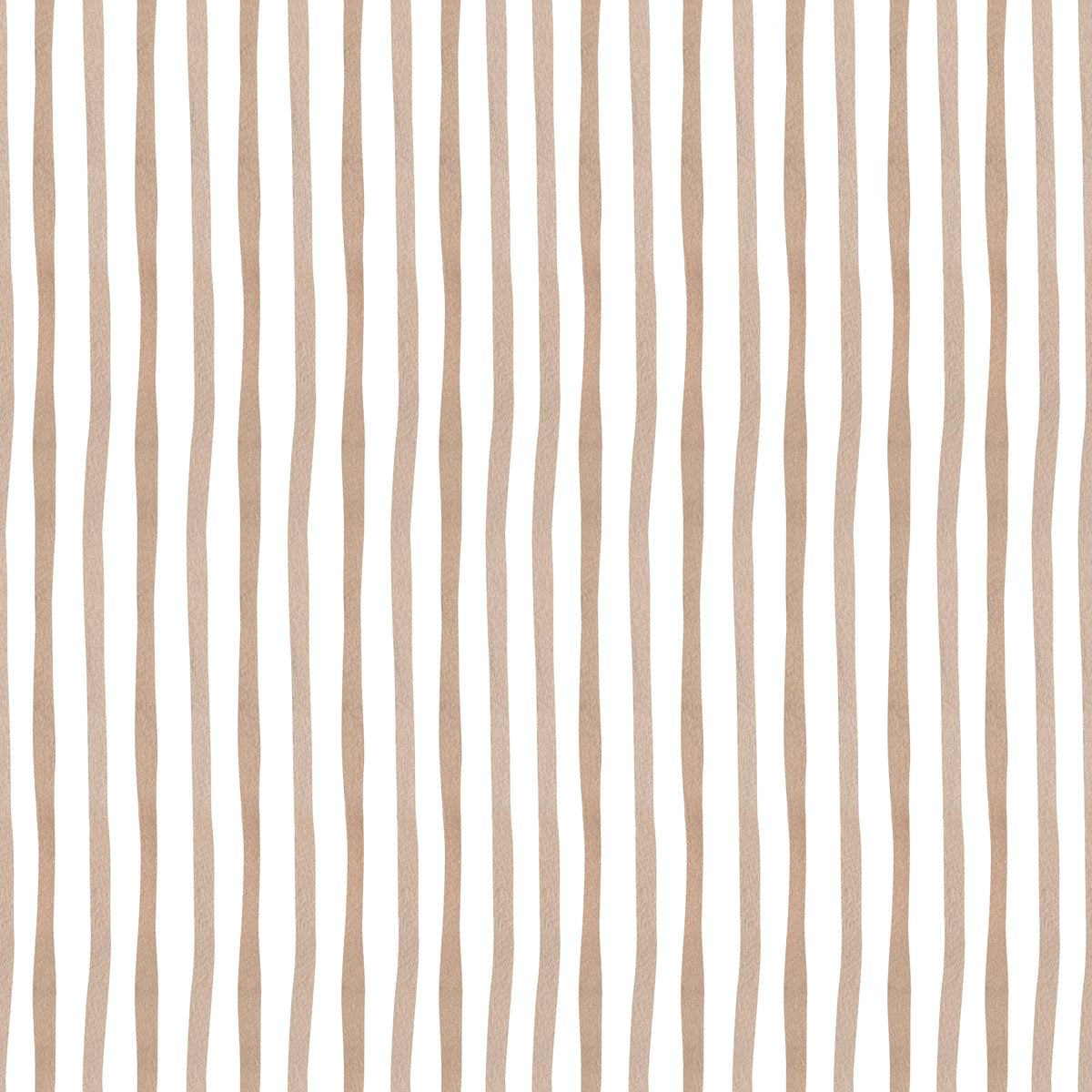 Papel pintado infantil Líneas Finas Acuarela color tostado