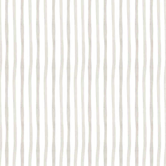 Papel pintado infantil Líneas Finas Acuarela color gris perla