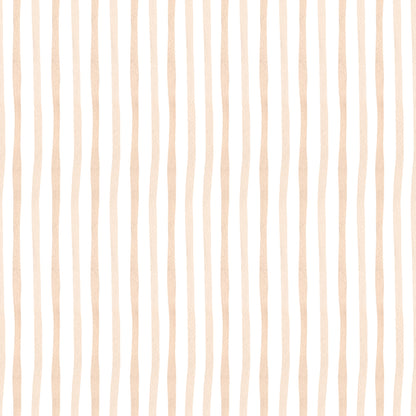 Papel pintado infantil Líneas Finas Acuarela color melocotón