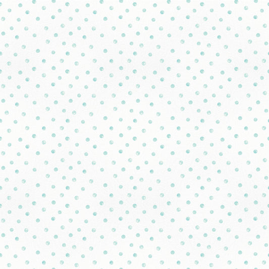 Papel pintado infantil Topitos Acuarela color menta
