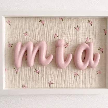 Cuadro Personalizado con Nombre | Letras pintadas a mano