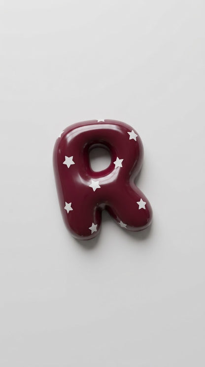 LETRAS BURBUJA CON ESTRELLAS | PINTADAS A MANO