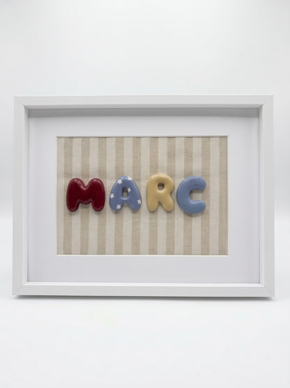 Cuadro Personalizado con Nombre | Letras pintadas a mano