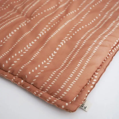 Tapis de repos bébé coton imprimé bohème NEPO TERRACOTTA - Sueños de Cigueña