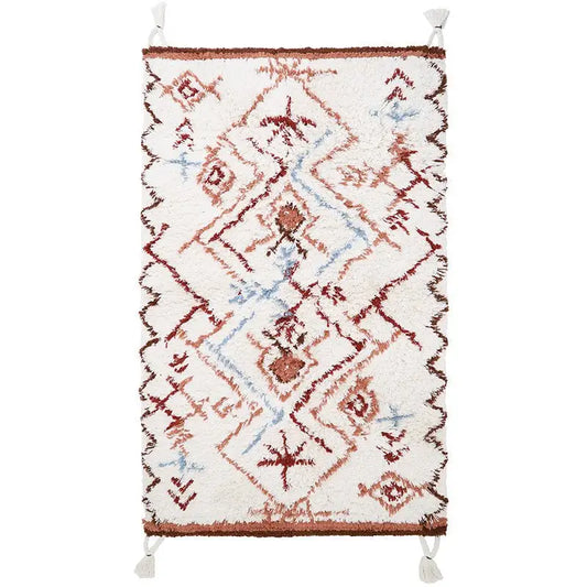 Tapis enfant coton lavable style berbère KARMEN - Sueños de Cigueña