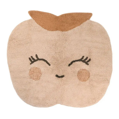 Tapis enfant coton lavable petite pomme CANDY APPLE - Sueños de Cigueña