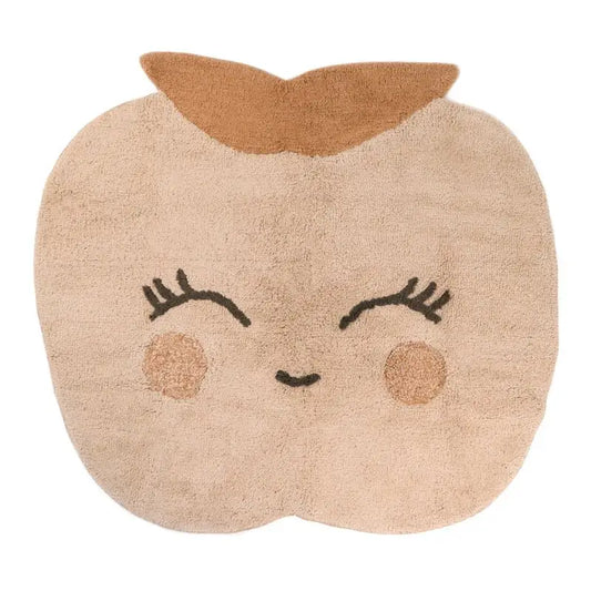 Tapis enfant coton lavable petite pomme CANDY APPLE - Sueños de Cigueña