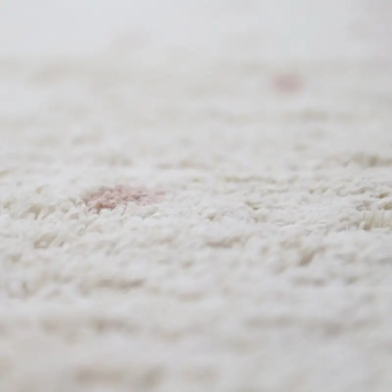 Tapis chambre enfant coton lavable à pois MINNA - Sueños de Cigueña