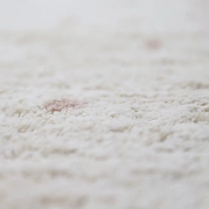 Tapis chambre enfant coton lavable à pois MINNA - Sueños de Cigueña