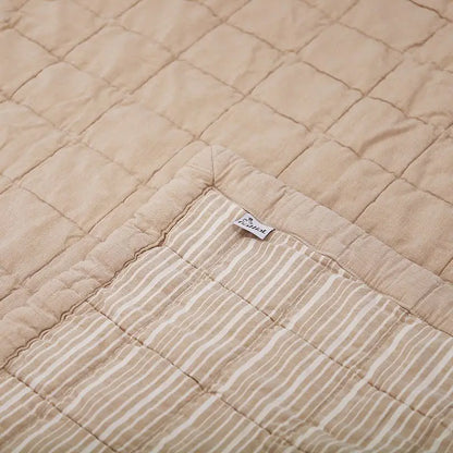 Alfombra de Descanso para bebé reversible ANNA TERRACOTA 100 x 140 cm - Sueños de Cigueña