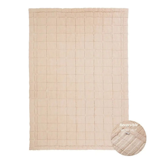Alfombra de Descanso para bebé reversible ANNA TERRACOTA 100 x 140 cm - Sueños de Cigueña