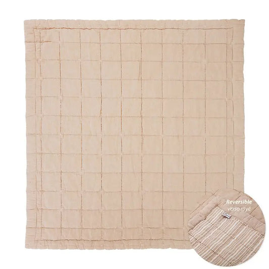 Alfombra de Descanso para bebé reversible Anna Terracotta 100 x 87 cm - Sueños de Cigueña