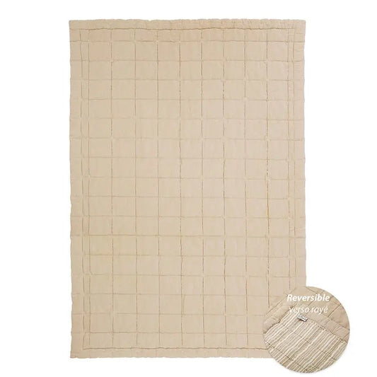 Alfombra de Descanso para bebé reversible CARAMEL LAVE 100 x 140 cm - Sueños de Cigueña