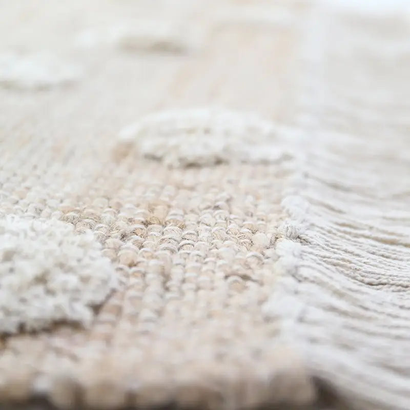 Tapis jute & coton à pois NOP - Sueños de Cigueña
