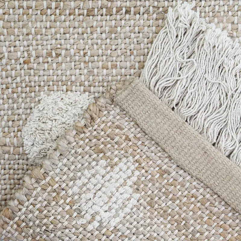 Tapis jute & coton à pois NOP - Sueños de Cigueña