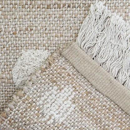Tapis jute & coton à pois NOP - Sueños de Cigueña