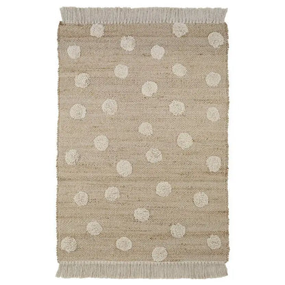 Tapis jute & coton à pois NOP - Sueños de Cigueña