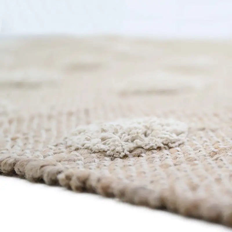 Tapis jute & coton à pois NOP - Sueños de Cigueña