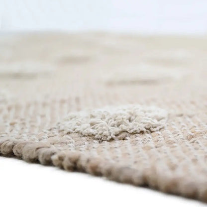 Tapis jute & coton à pois NOP - Sueños de Cigueña