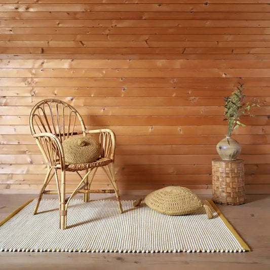 Tapis laine contemporain BERGEN MANGUE M - Sueños de Cigueña