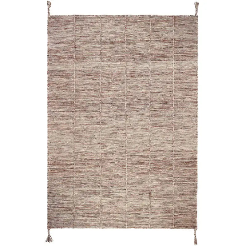 Tapis laine contemporain LHENA BRUN ROSE S - Sueños de Cigueña