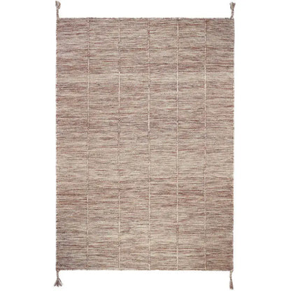 Tapis laine contemporain LHENA BRUN ROSE S - Sueños de Cigueña