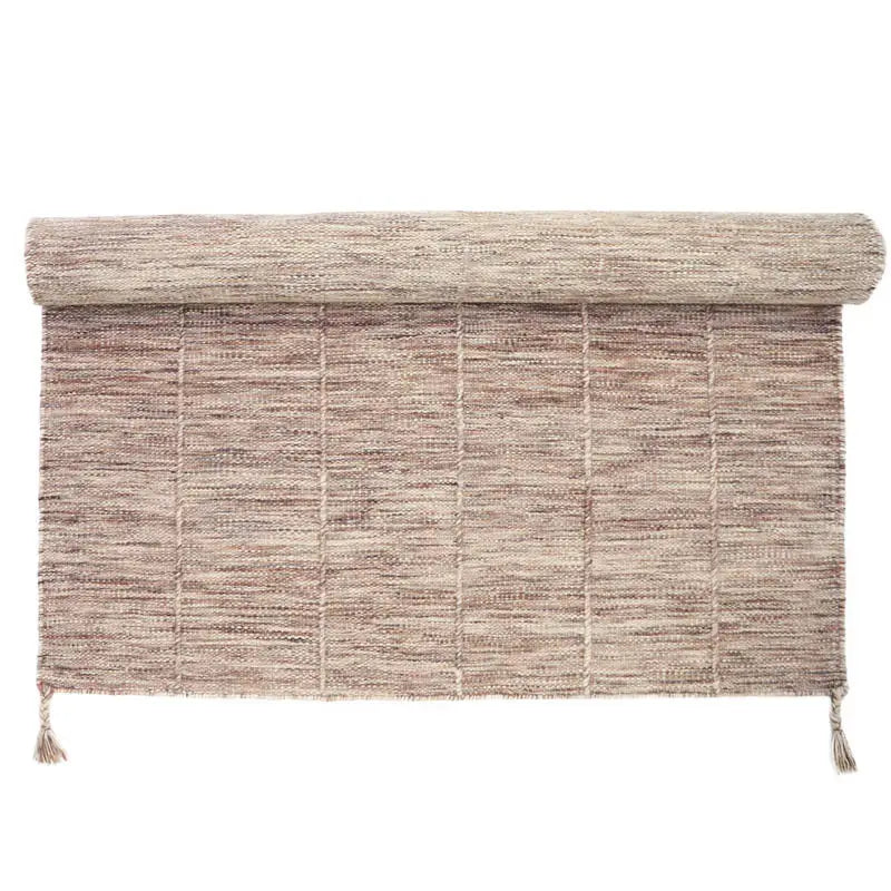 Tapis laine contemporain LHENA BRUN ROSE S - Sueños de Cigueña